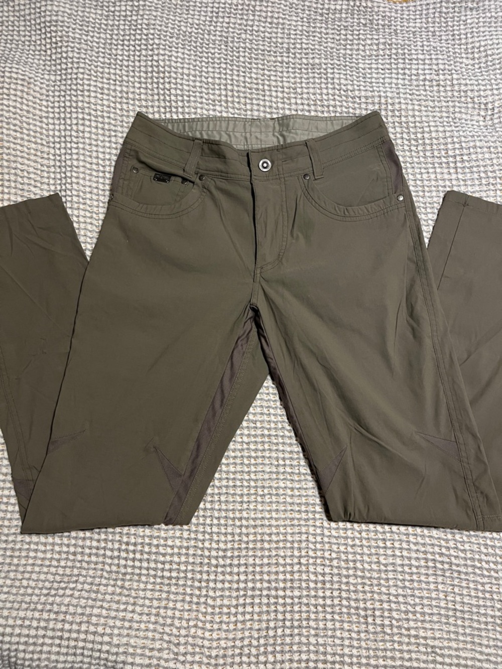 Men's Olive Green Kuhl Slim Performance Pants